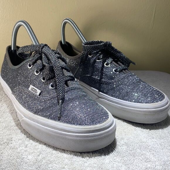 Women’s Van Glitter sliver Grey size 7 - Picture 1 of 9